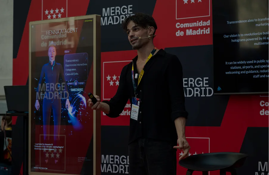 Merge Madrid UNIT OLED hologram activation
